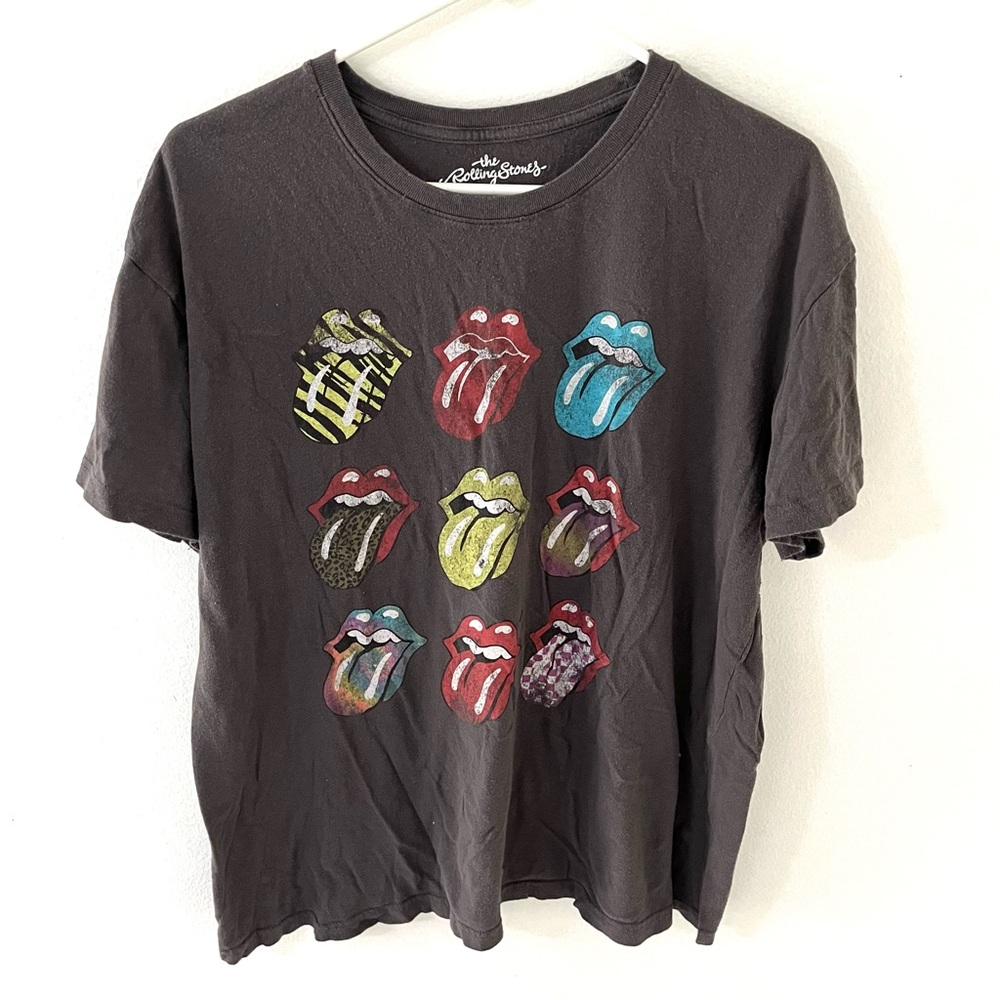 The Rolling Stone Tongue and Lips Logo Graphic Tee, Size: XL